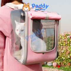 Balo Phi Hành Gia Vuông Lớn Vận Chuyển Chó Mèo (Dưới 12kg) - Paddy Pet Shop