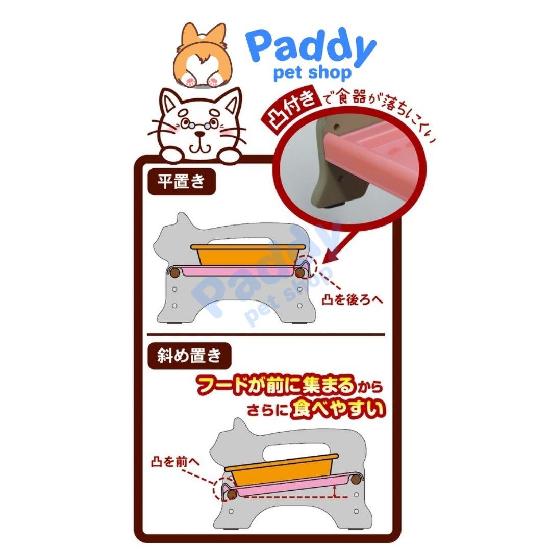 Bàn Ăn Chống Gù CattyMan Bằng Nhựa Cho Mèo - Paddy Pet Shop