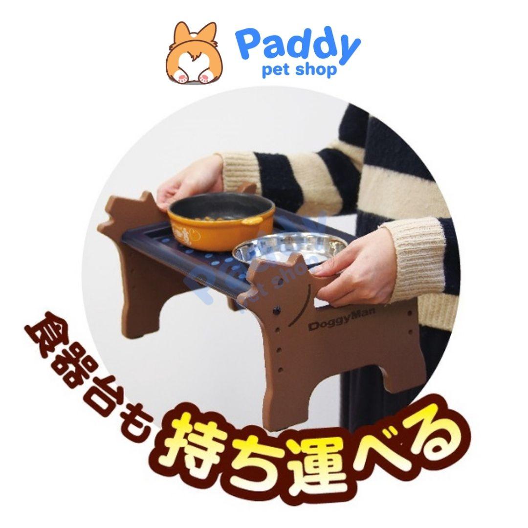 Bàn Ăn Chống Gù DoggyMan Bằng Nhựa Cho Chó - Paddy Pet Shop