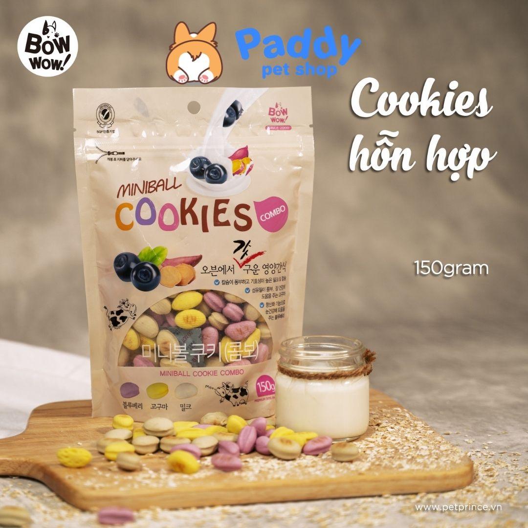 Bánh Thưởng Cho Chó Bánh Cookie Miniball BowWow 150g - Paddy Pet Shop