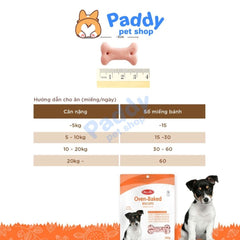 Snack Cho Chó Bánh Quy BowWow Oven-Baked Biscuits 220g - Paddy Pet Shop