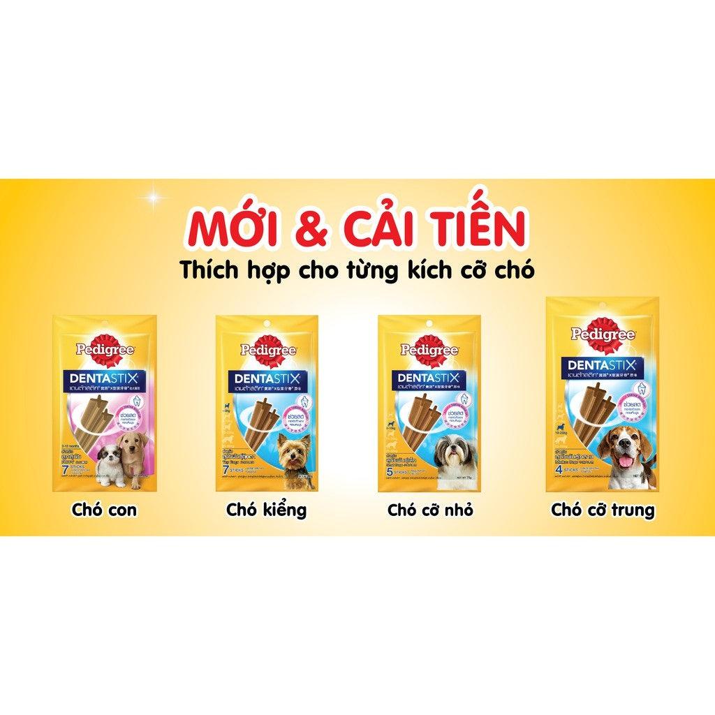 Bánh Thưởng Cho Chó 5-10kg Xương Sạch Răng Pedigree Dentastix 75g - Paddy Pet Shop