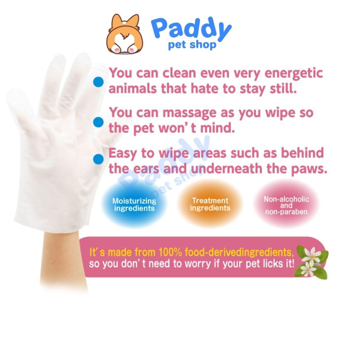 Bao Tay Khăn Ướt Nade Vệ Sinh Chó - Túi 10 Cái (Nhật Bản) - Paddy Pet Shop