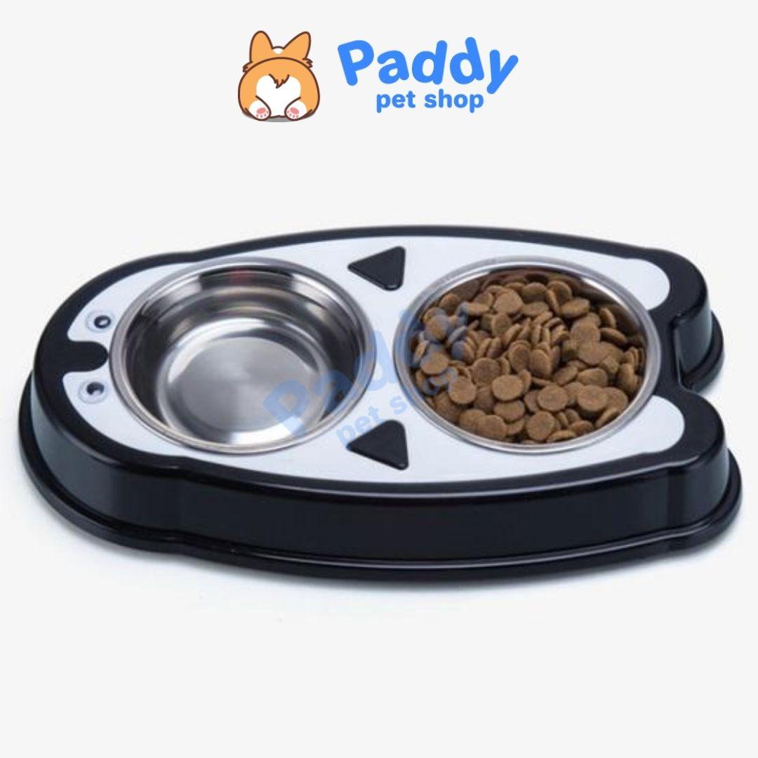 Bát Ăn Đôi Cho Chó Mèo Hình Chim Cánh Cụt - Paddy Pet Shop