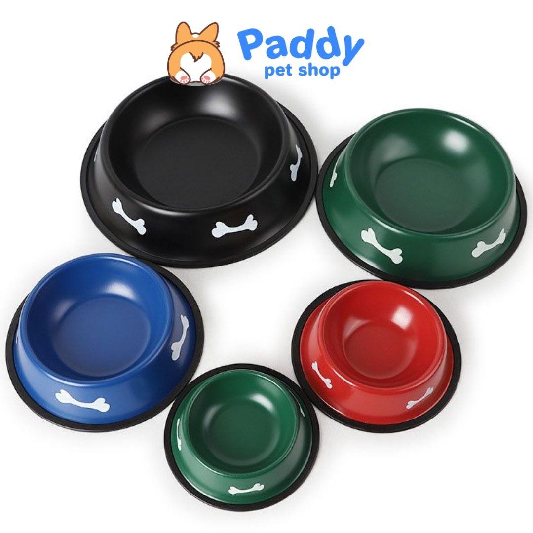 Bát Ăn Cho Chó Mèo Inox Đế Cao Su Chống Trượt Đủ Size - Paddy Pet Shop