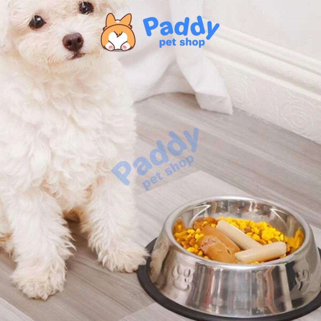 Bát Ăn Cho Chó Mèo Inox Đế Cao Su Chống Trượt Đủ Size - Paddy Pet Shop