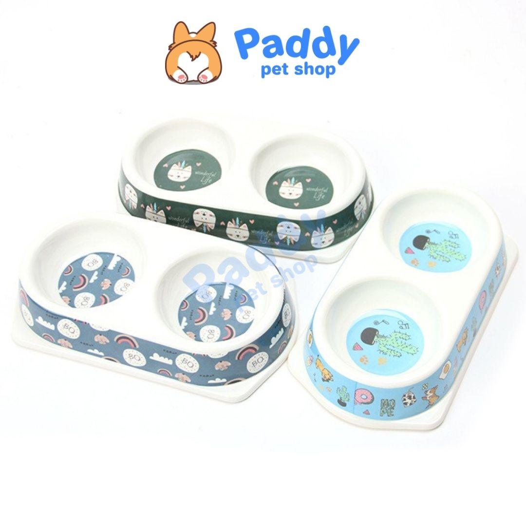 Bát Ăn Cho Chó Mèo 2 Ngăn BOBO - Paddy Pet Shop