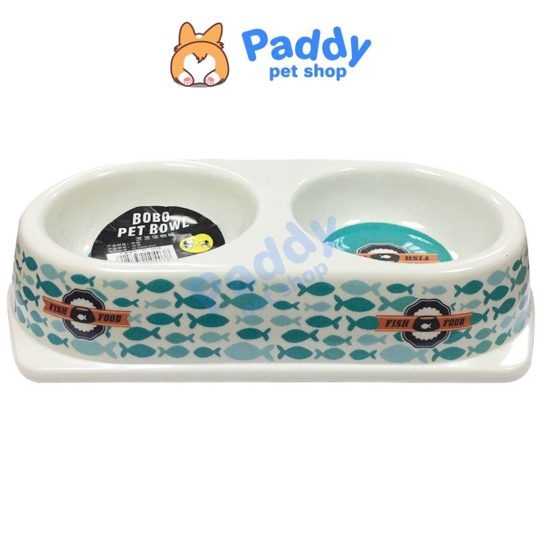 Bát Ăn Cho Chó Mèo 2 Ngăn BOBO - Paddy Pet Shop