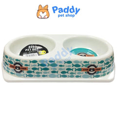 Bát Ăn Cho Chó Mèo 2 Ngăn BOBO - Paddy Pet Shop