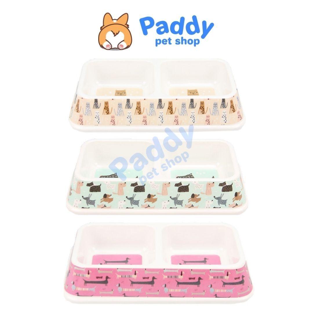 Bát Ăn Cho Chó Mèo 2 Ngăn BOBO - Paddy Pet Shop