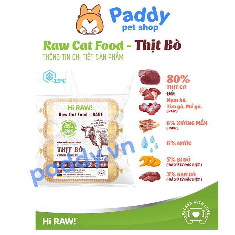Thịt Tươi Hi Raw Mẫu Mới - MÈO Ăn Sống 500g ( Ship Hỏa Tốc nội thành TP.HCM ) - Paddy Pet Shop