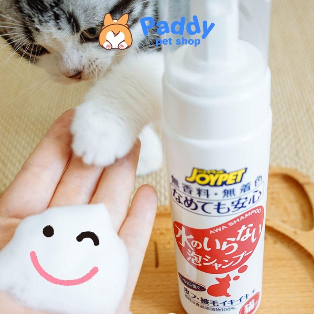 Bọt Tắm Khô Dịu Nhẹ Cho Mèo JoyPet Cat 200ml (Nhập khẩu Nhật) - Paddy Pet Shop