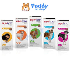 Bravecto Viêm Da Ghẻ Demodex Trị Nấm Cho Chó - Paddy Pet Shop