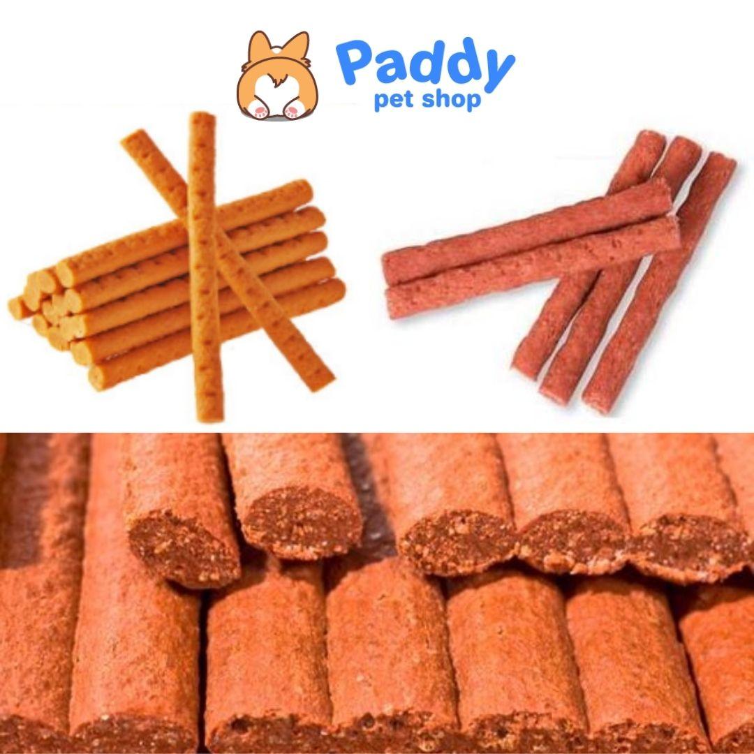 Bánh Thưởng Cho Chó Cá Hồi & Gà Que Bowwow Soft (Túi lớn 150g) - Paddy Pet Shop