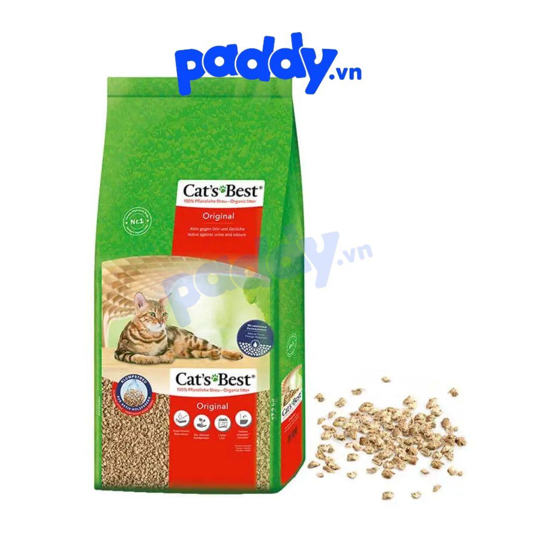 Cát Gỗ Cho Mèo Cat's Best ORIGINAL Vón Cục Khử Mùi & Vi Trùng - Paddy Pet Shop