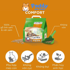 Cát Gỗ Cho Mèo Cat's Best COMFORT Không Vón 10L (4.3kg) - Paddy Pet Shop