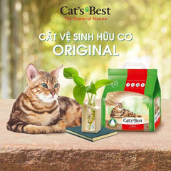 Cát Gỗ Cho Mèo Cat's Best ORIGINAL Vón Cục Khử Mùi & Vi Trùng - Paddy Pet Shop