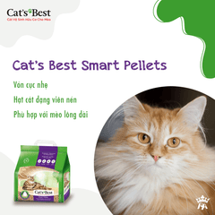 Cát Gỗ Cho Mèo Lông Dài Cat’s Best SMART Pellets Vón Cục - Paddy Pet Shop