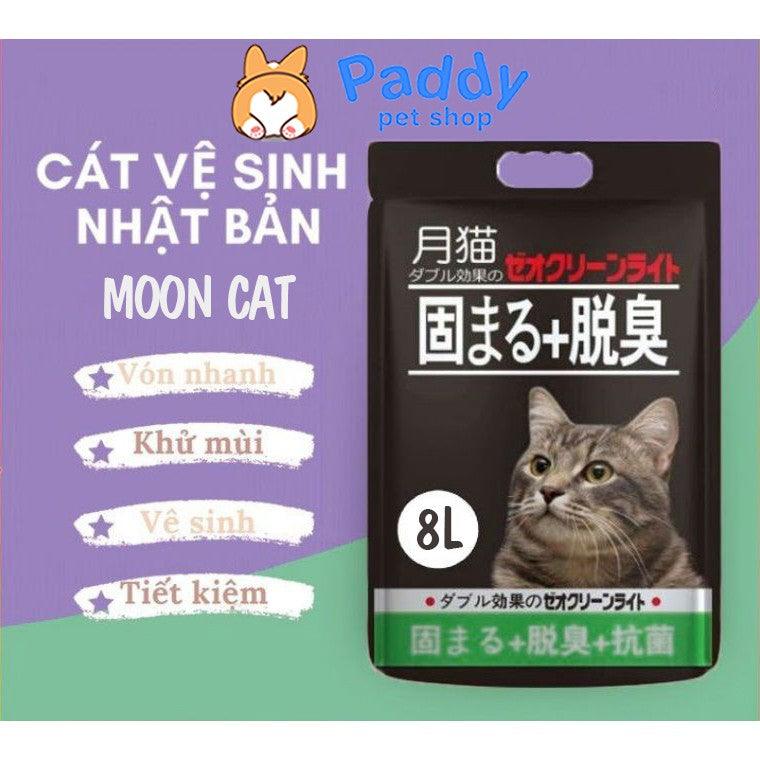 Cát Mèo Đất Sét Moon Cat Vón Cục Khử Mùi Tốt (8L) - Paddy Pet Shop