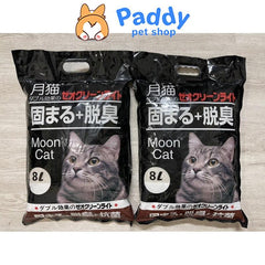 Cát Mèo Đất Sét Moon Cat Vón Cục Khử Mùi Tốt (8L) - Paddy Pet Shop