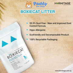 Cát Vệ Sinh BoxieCat USA Sỏi Mịn Tự Nhiên Siêu Khử Mùi Cho Mèo 16L - Paddy Pet Shop