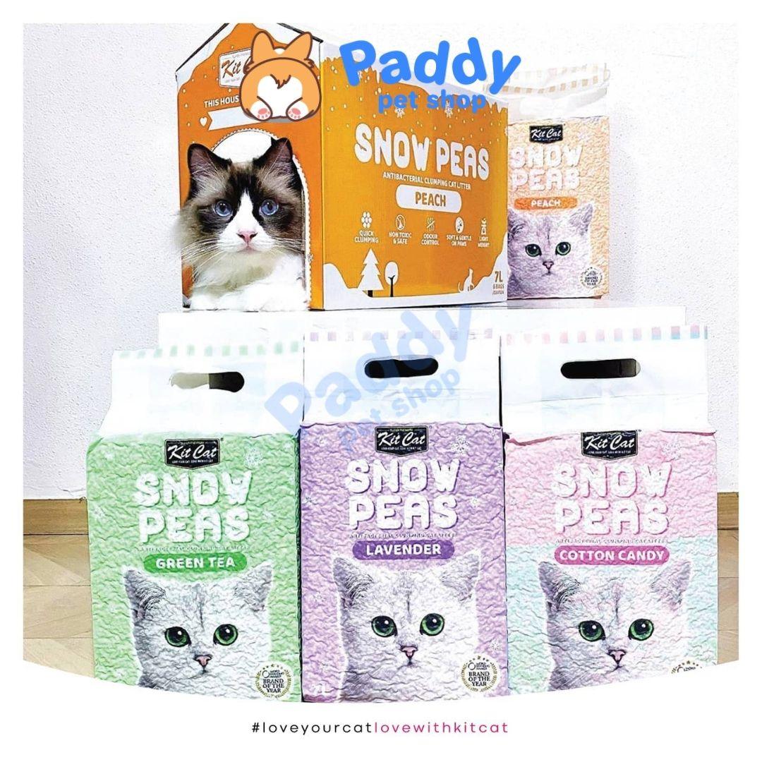 Cát Vệ Sinh Đậu Tuyết Kit Cat Snow Peas Cho Mèo (7L) - Paddy Pet Shop