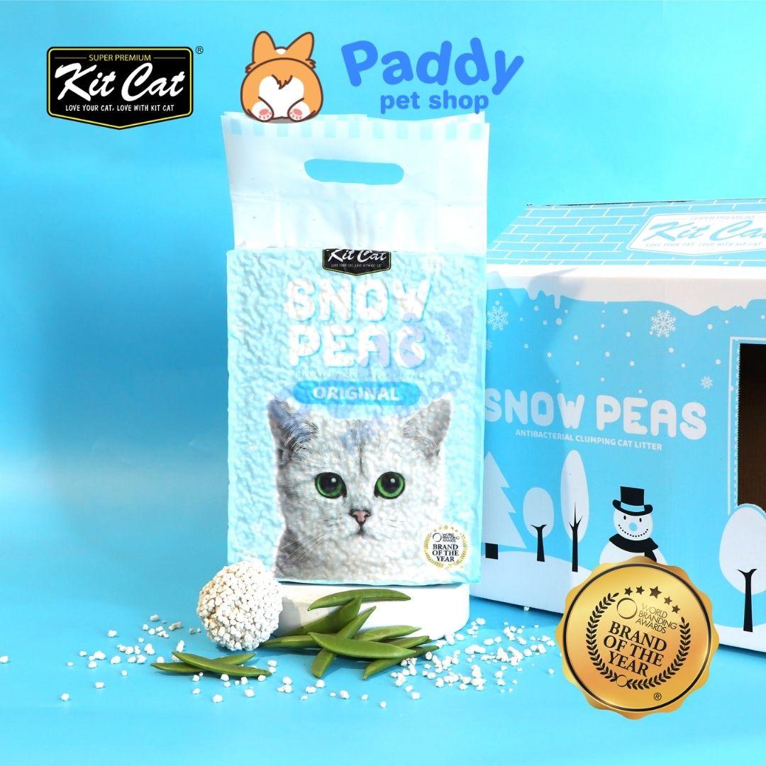 Cát Vệ Sinh Đậu Tuyết Kit Cat Snow Peas Cho Mèo (7L) - Paddy Pet Shop