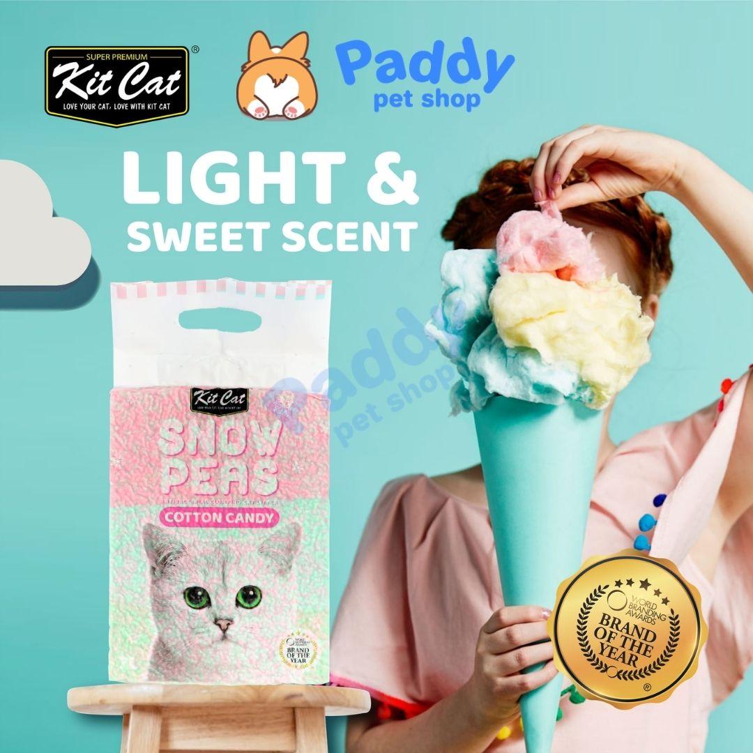 Cát Vệ Sinh Đậu Tuyết Kit Cat Snow Peas Cho Mèo (7L) - Paddy Pet Shop