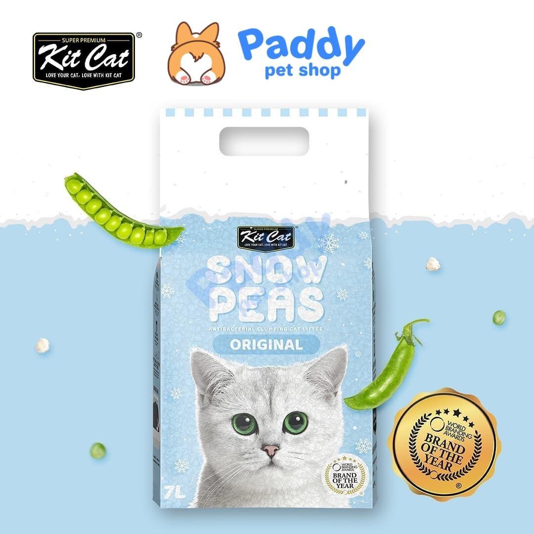 Cát Vệ Sinh Đậu Tuyết Kit Cat Snow Peas Cho Mèo (7L) - Paddy Pet Shop