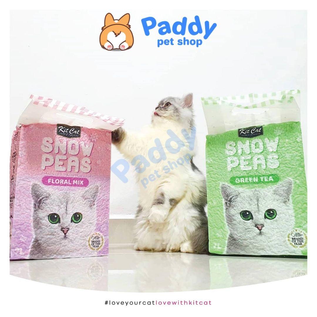 Cát Vệ Sinh Đậu Tuyết Kit Cat Snow Peas Cho Mèo (7L) - Paddy Pet Shop