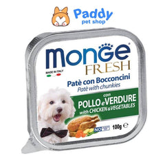 [Combo 24 Hộp] Pate Cho Chó Monge Nhiều Vị Thơm Ngon 100g (Nhập Khẩu Ý) - Paddy Pet Shop
