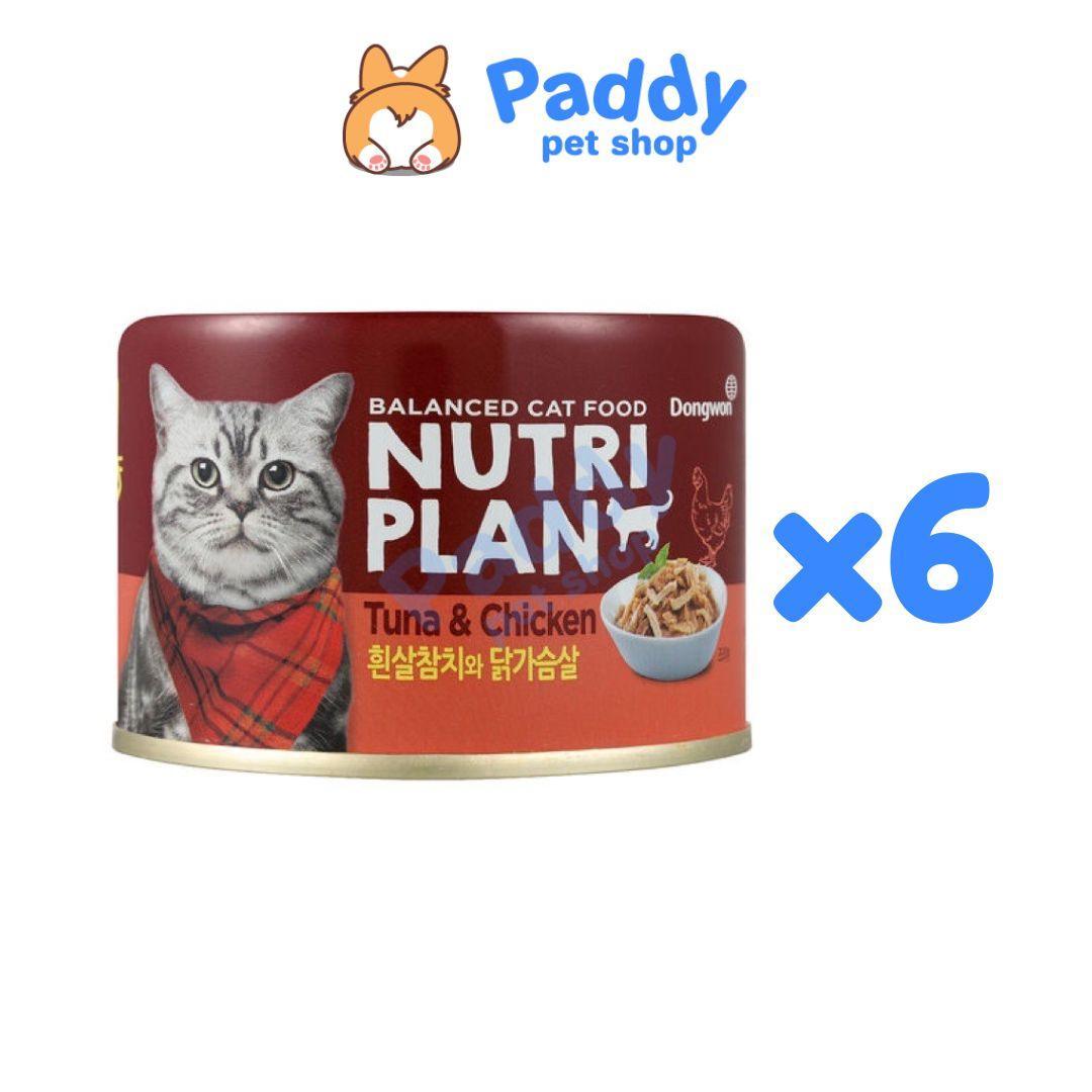 [Combo 6 Lon] Pate Mèo Nutri Plan Cá Ngừ Mix (Lon 160g) - Paddy Pet Shop