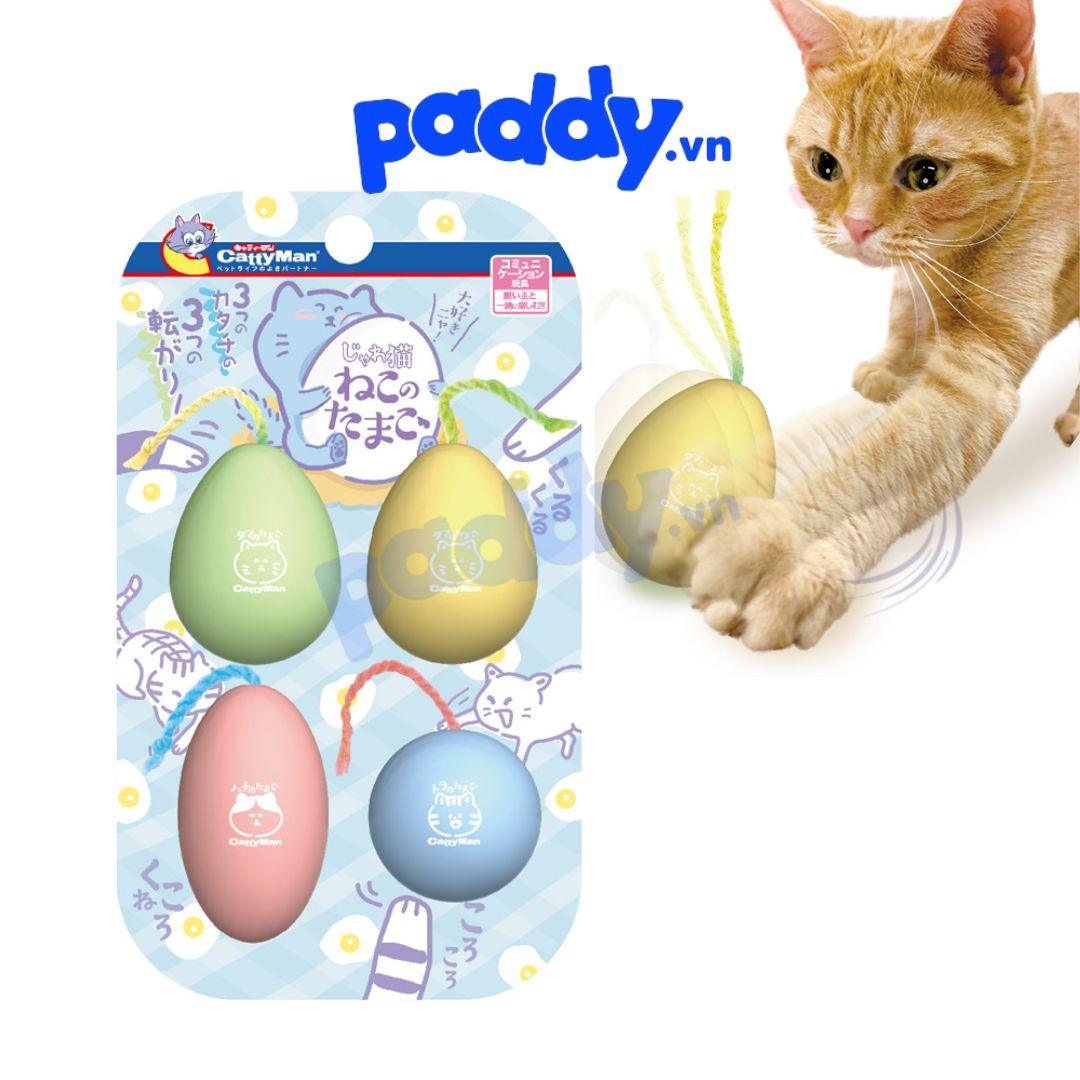 Đồ Chơi Mèo Set 4 Trứng Nhựa Cattyman - Paddy Pet Shop