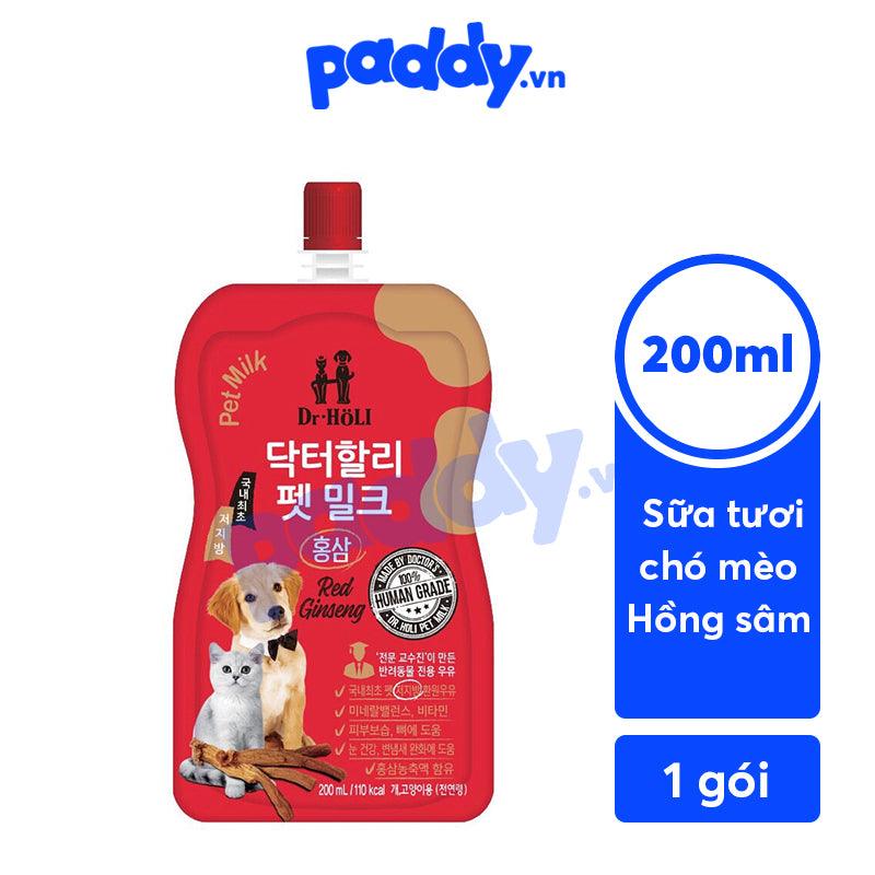 Sữa Tươi Chó Mèo Dr Holi Bổ Sung Dinh Dưỡng 200ml (Hàn Quốc) - Paddy Pet Shop