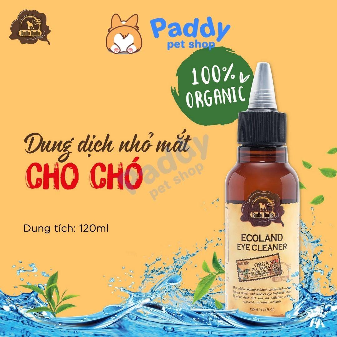 Dung Dịch Nhỏ Mắt Cho Chó Budle Eye Cleaner 120ml - Paddy Pet Shop
