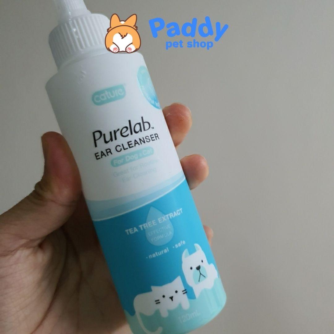 Dung Dịch Vệ Sinh Tai Chó Mèo Cature Purelab (120ml) - Paddy Pet Shop