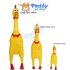 Gà Gào Thét Đồ Chơi Cao Su Cho Chó - Paddy Pet Shop