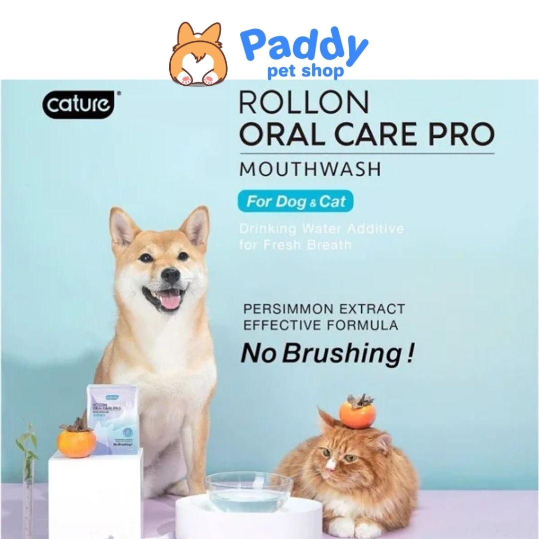 Gel Vệ Sinh Răng Miệng Chó Mèo Pha Nước Uống Cature Rollon Oral Care - Paddy Pet Shop