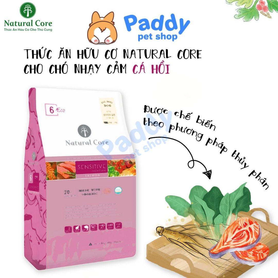 Thức Ăn Hạt Cho Chó Nhạy Cảm Hữu Cơ Natural Core ECO 6 Sensitive Cá Hồi - Paddy Pet Shop