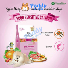 Thức Ăn Hạt Cho Chó Nhạy Cảm Hữu Cơ Natural Core ECO 6 Sensitive Cá Hồi - Paddy Pet Shop