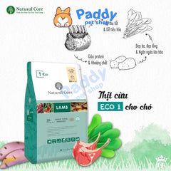 Thức Ăn Hạt Cho Chó Hữu Cơ Natural Core ECO Organic Cừu & Vịt - Paddy Pet Shop