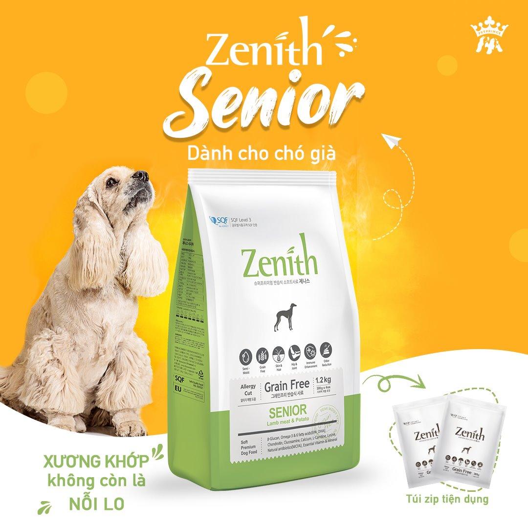 Hạt Mềm Cho Chó Già Zenith Senior - Paddy Pet Shop