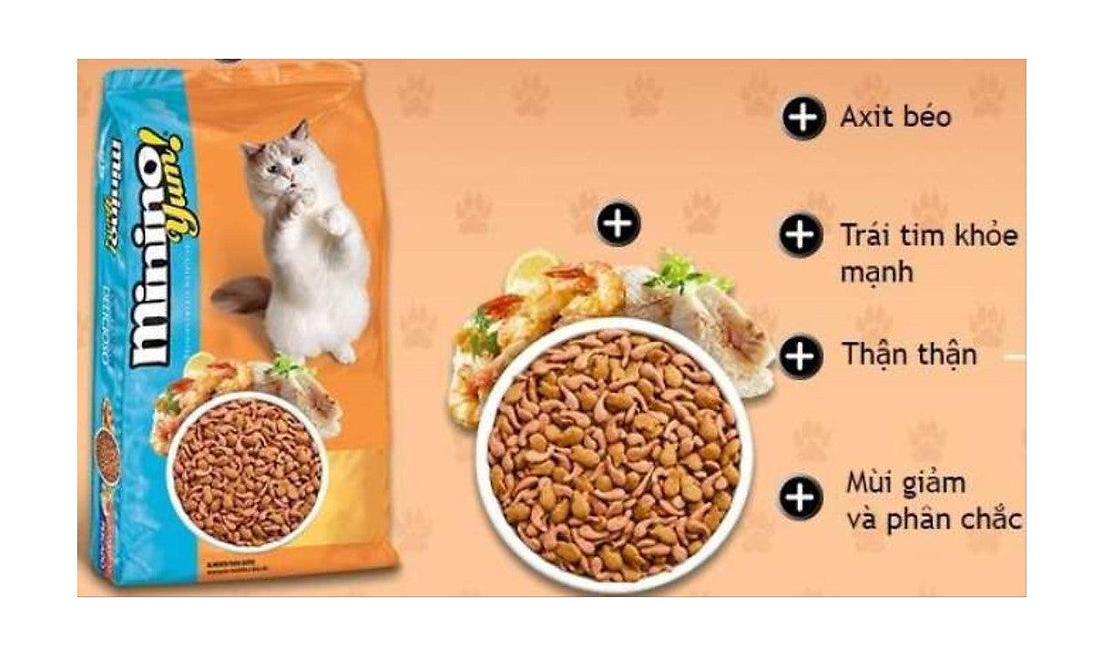 Hạt Cho Mèo Mọi Lứa Tuổi Minino YUM Vị Hải Sản - Paddy Pet Shop