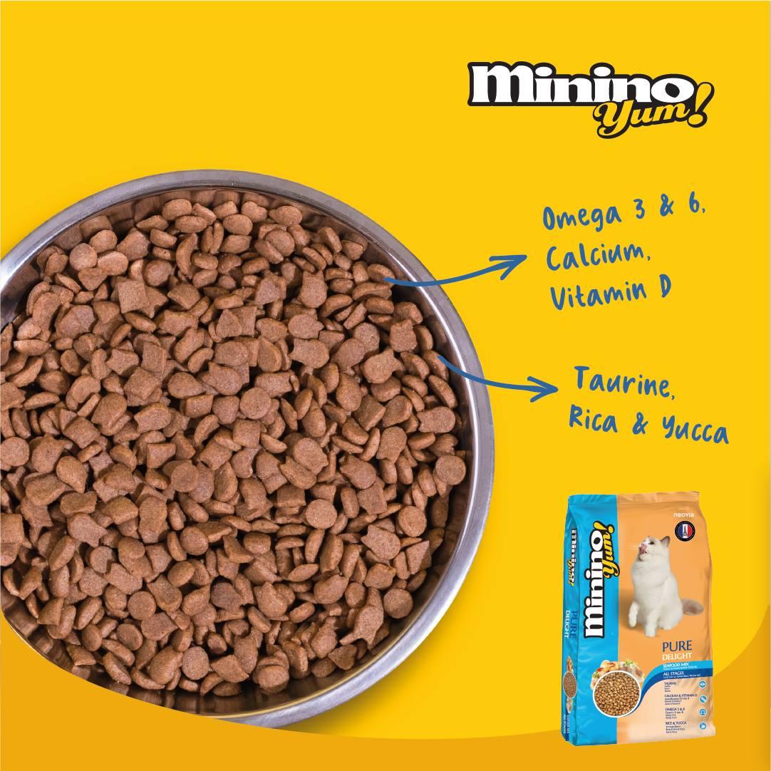 Hạt Cho Mèo Mọi Lứa Tuổi Minino YUM Vị Hải Sản - Paddy Pet Shop