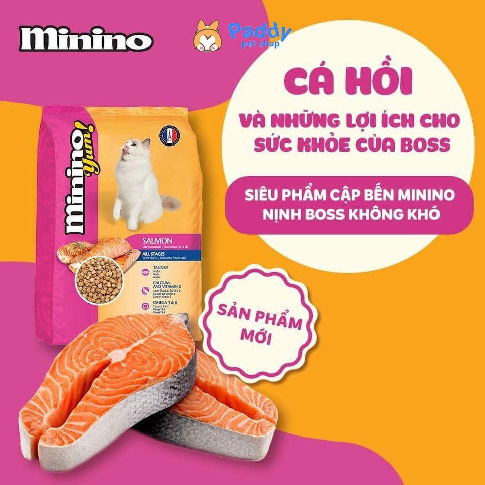 Hạt Minino YUM Salmon Cho Mèo Mọi Lứa Tuổi Vị Cá Hồi