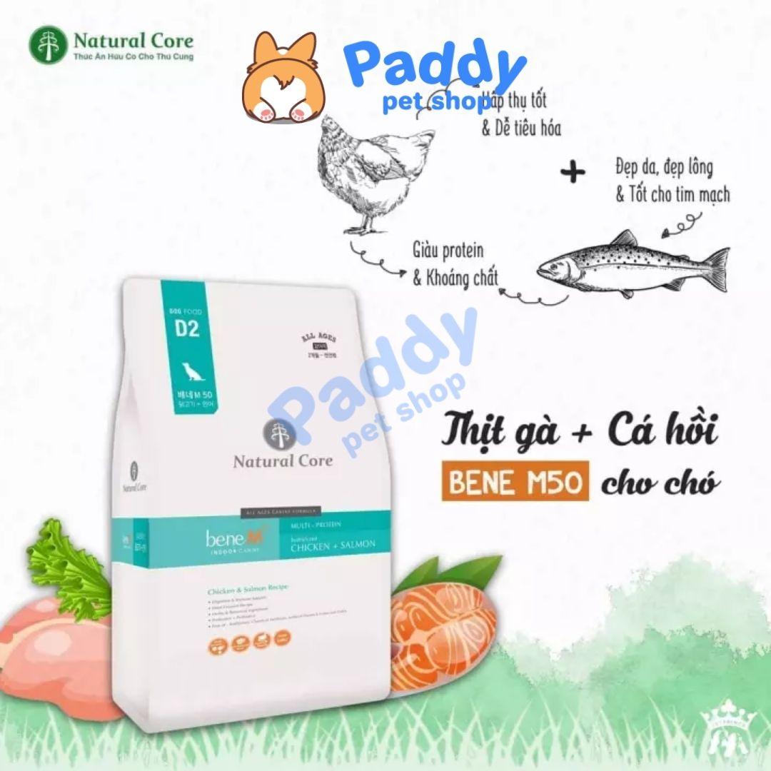 Thức Ăn Hạt Cho Chó Mọi Lứa Tuổi Hữu Cơ Natural Core M50 Gà & Cá Hồi - Paddy Pet Shop