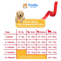 Hạt Cho Chó Con Pedigree Puppy Vị Gà & Trứng - Paddy Pet Shop