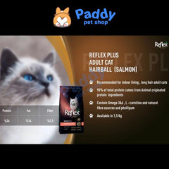 Thức Ăn Cho Mèo Reflex Plus Hairball Tiêu Búi Lông (Nhập khẩu Thổ Nhĩ Kỳ) - Paddy Pet Shop