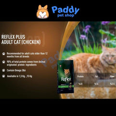 Thức Ăn Cho Mèo Trưởng Thành Reflex Plus Vị Gà - Paddy Pet Shop