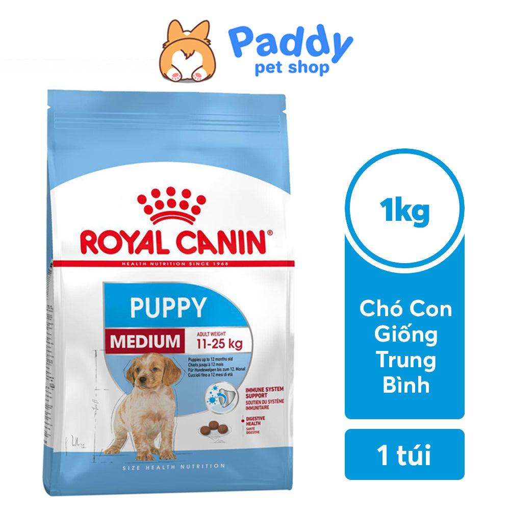 Thức Ăn Hạt Cho Chó Con Giống Vừa Royal Canin Medium Puppy - Paddy Pet Shop